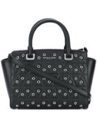Michael Michael Kors Quilted Eyelet Tote - Black