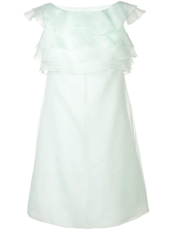 Paule Ka Celadon Frilled Dress - Green