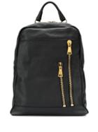 Tagliatore Scott Leather Backpack - Black