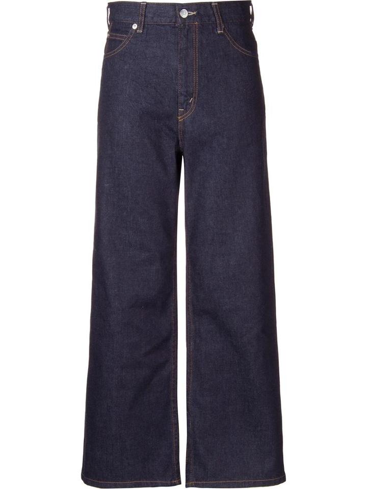 Serge De Blue Wide Leg Jeans, Women's, Size: 38, Cotton