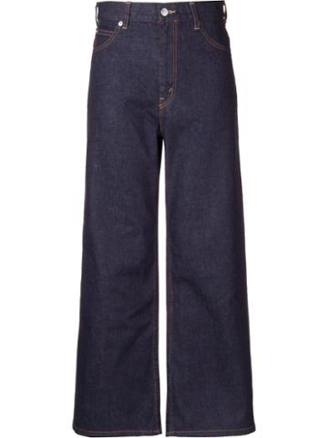 Serge De Blue Wide Leg Jeans, Women's, Size: 38, Cotton