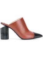 Roberto Cavalli Chunky Heel Mules - Brown