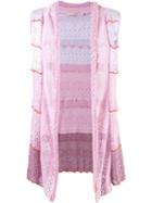 Cecilia Prado Knit Waistcoat, Women's, Size: P, Pink/purple, Viscose