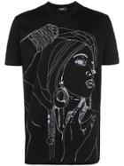 Dsquared2 Silhouette Print T-shirt - Black