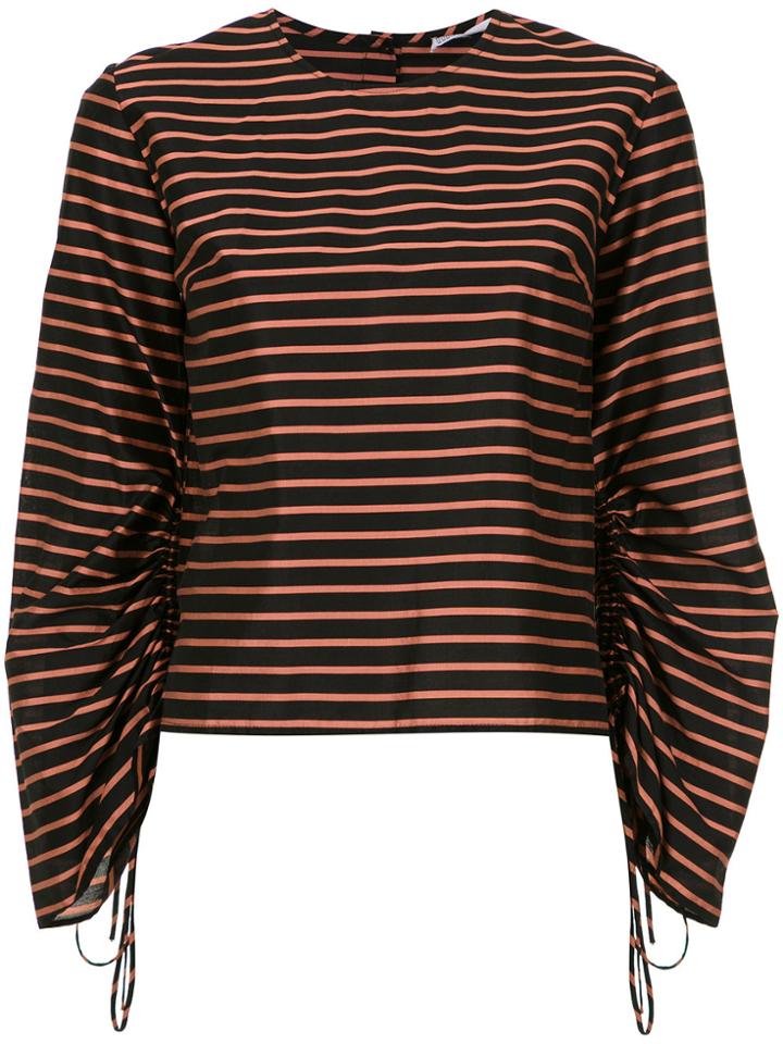 Nk Ruched Blouse - Black