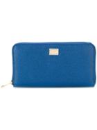 Dolce & Gabbana Zip Around Wallet - Blue