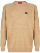 Hugo Hugo Boss Round Neck Jumper - Brown