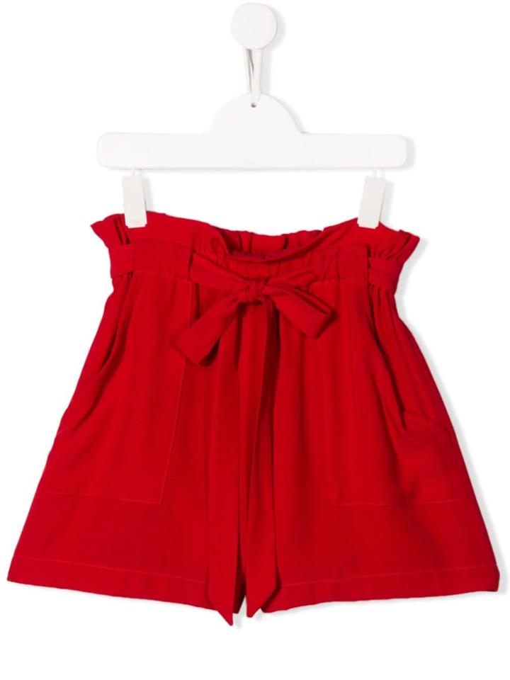 Monnalisa Paperbag Shorts - Red