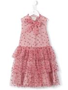 Gucci Kids Glitter Dots Tulle Dress, Girl's, Size: 10 Yrs, Pink/purple