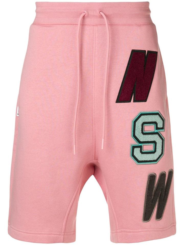 Nike Patchwork Print Shorts - Pink