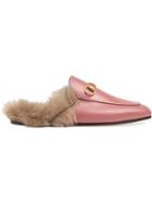 Gucci Princetown Leather Slipper - Pink & Purple