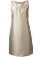 Armani Collezioni Shift Dress, Women's, Size: 46, Nude/neutrals, Cotton/silk