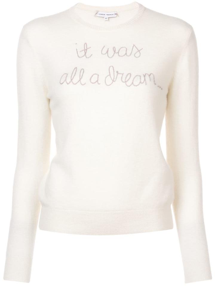 Lingua Franca It Was All A Dream Jumper - White