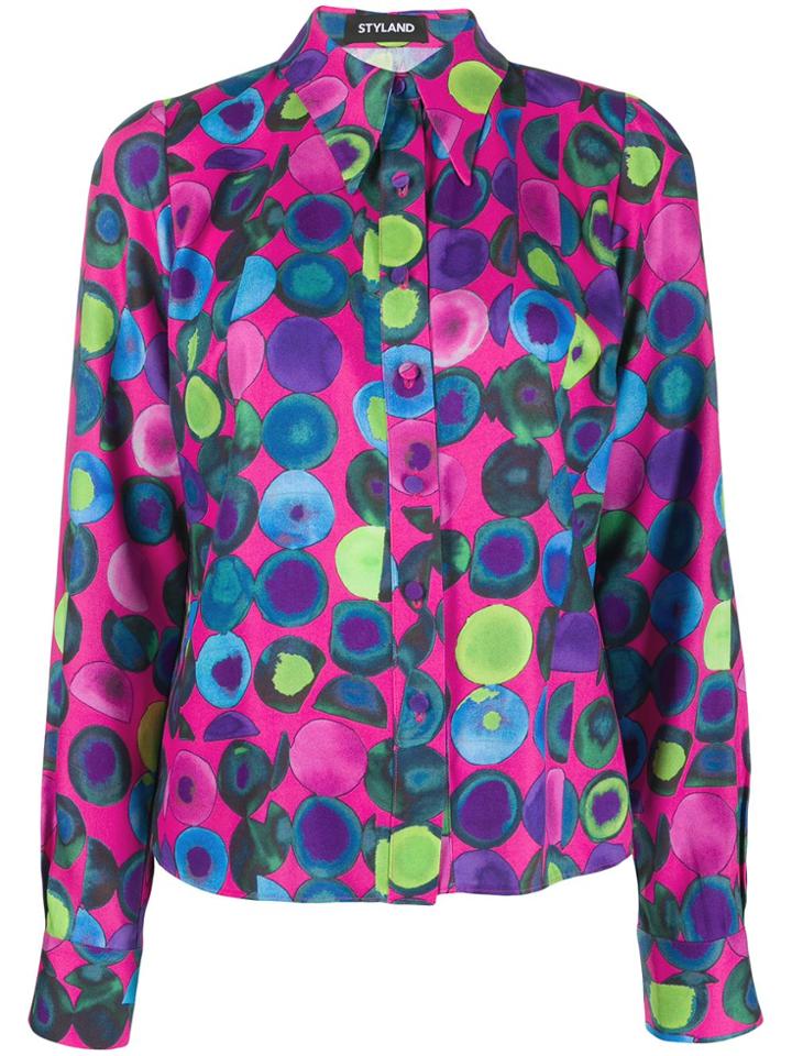 Styland All-over Print Shirt - Pink