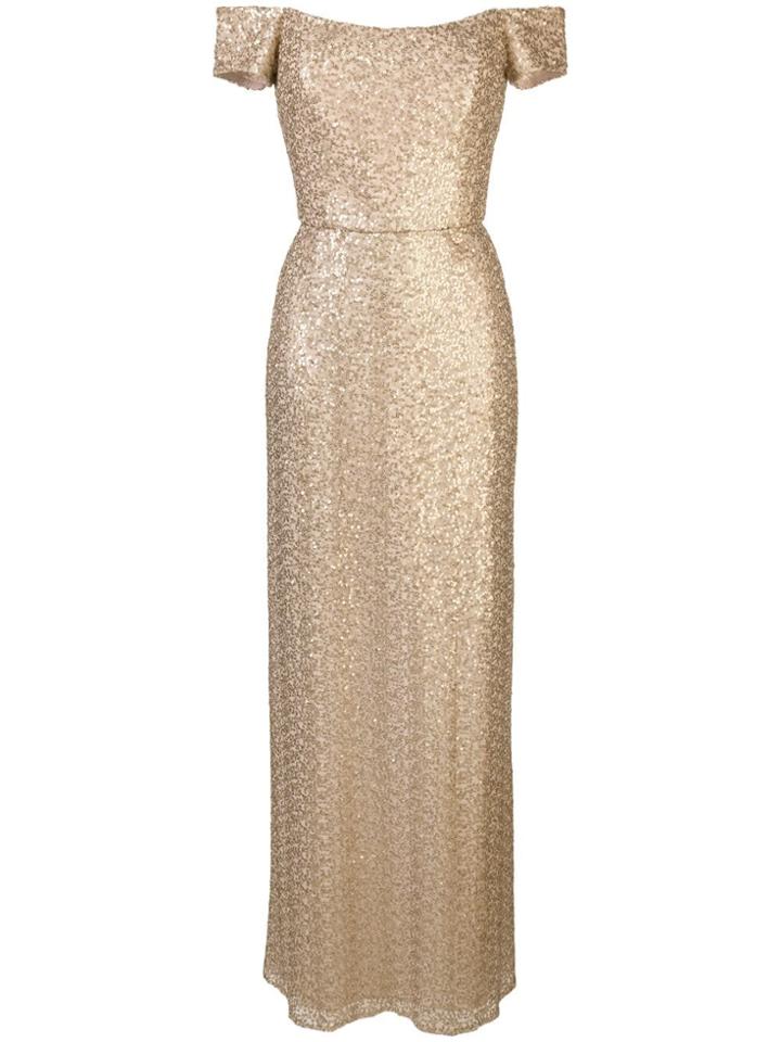 Amsale Off-the-shoulder Gown - Gold