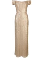 Amsale Off-the-shoulder Gown - Gold