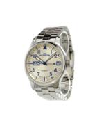 Fortis 'f-43 Flieger Big Date Ltd.' Analog Watch, Adult Unisex, Stainless Steel