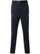 Neil Barrett Side Panel Straight Tailored Trousers - Blue