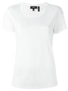 Theory 'drapey' T-shirt, Women's, Size: Large, White, Viscose