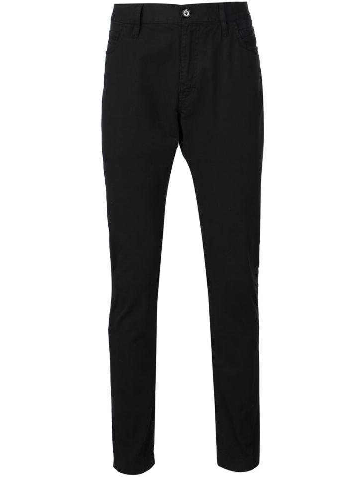 Ann Demeulemeester Oversized Rear Pocket Trousers, Men's, Size: Xl, Black, Cotton/spandex/elastane