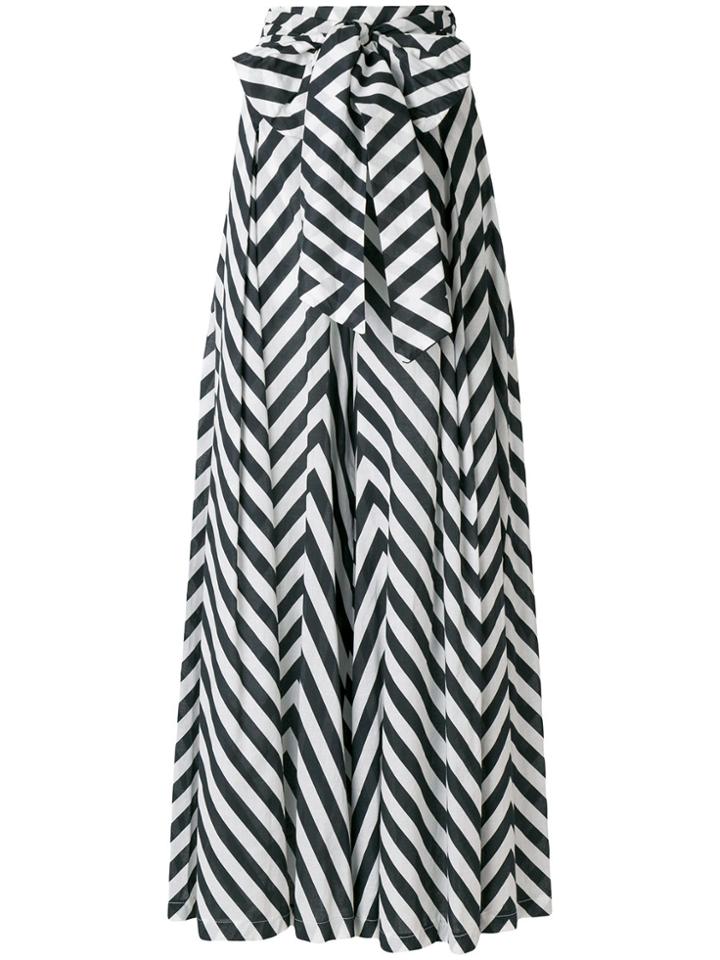 Marc Ellis Zig-zag Print Palazzo Trousers - Blue
