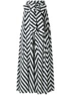 Marc Ellis Zig-zag Print Palazzo Trousers - Blue