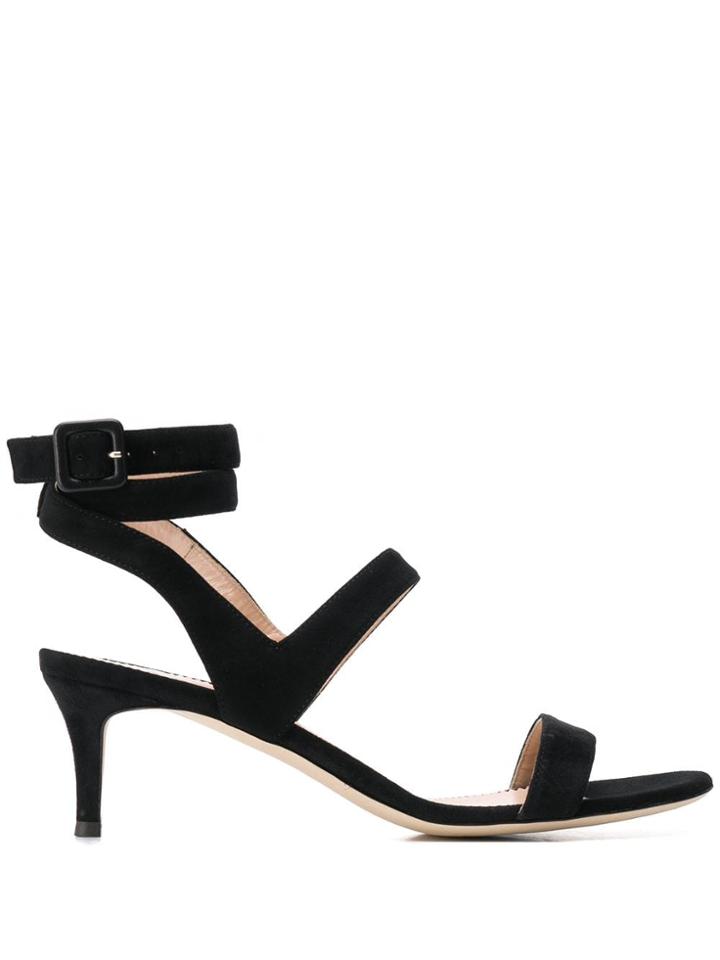 Giuseppe Zanotti Buckled Kitten Heel Sandals - Black