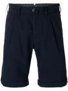 Lardini - Cuffed Pleated Shorts - Men - Cotton - 58, Blue, Cotton