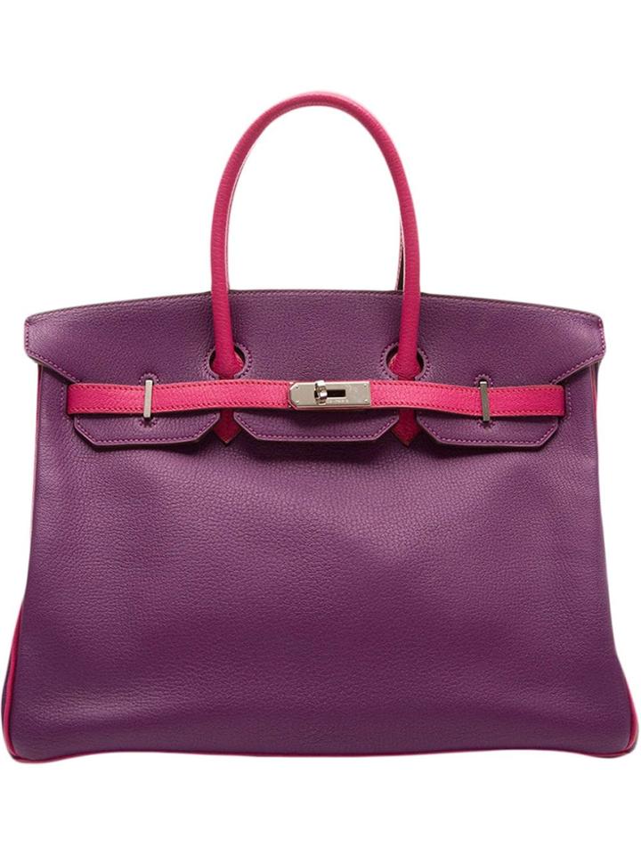 Hermès Vintage Special Order 35cm Birkin Bag - Pink & Purple