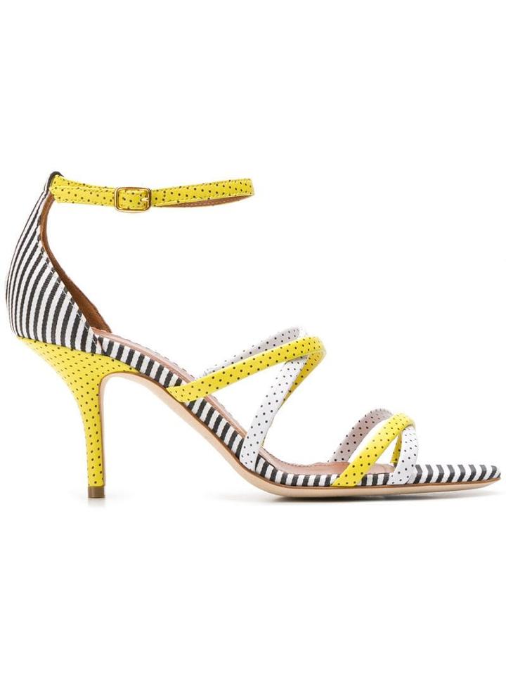 Malone Souliers Cindy Polka-dot Sandals - White