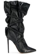 Alexandre Vauthier Dune Wraparound Boots - Black