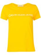Calvin Klein Jeans Contrast Logo T-shirt - Yellow