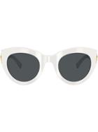 Versace Eyewear Oversized Cat-eye Sunglasses - Neutrals