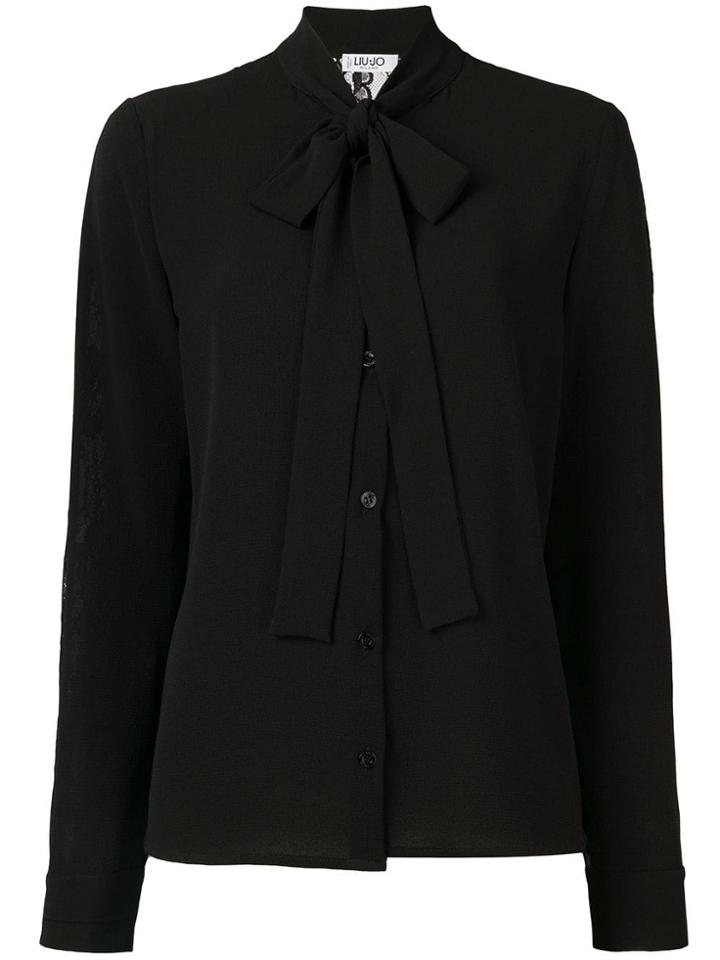 Liu Jo Lace Trim Blouse - Black