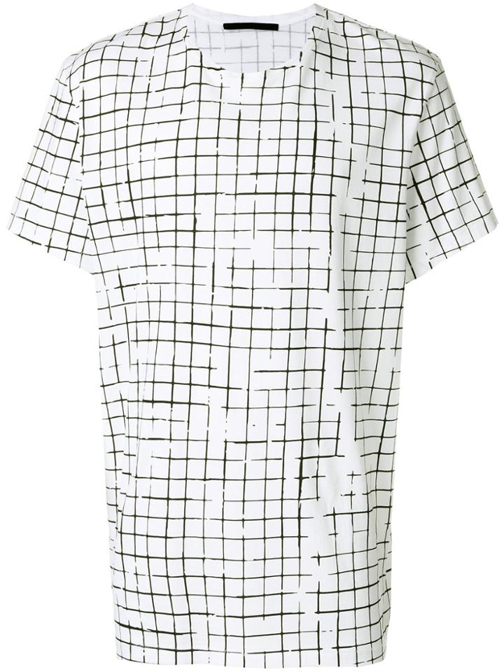 Haider Ackermann Square Print Shortsleeved T-shirt - White