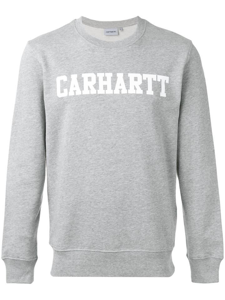 Carhartt Logo Print Sweatshirt - Grey