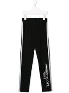 Jeremy Scott Junior Teen Logo Print Track Pants - Black
