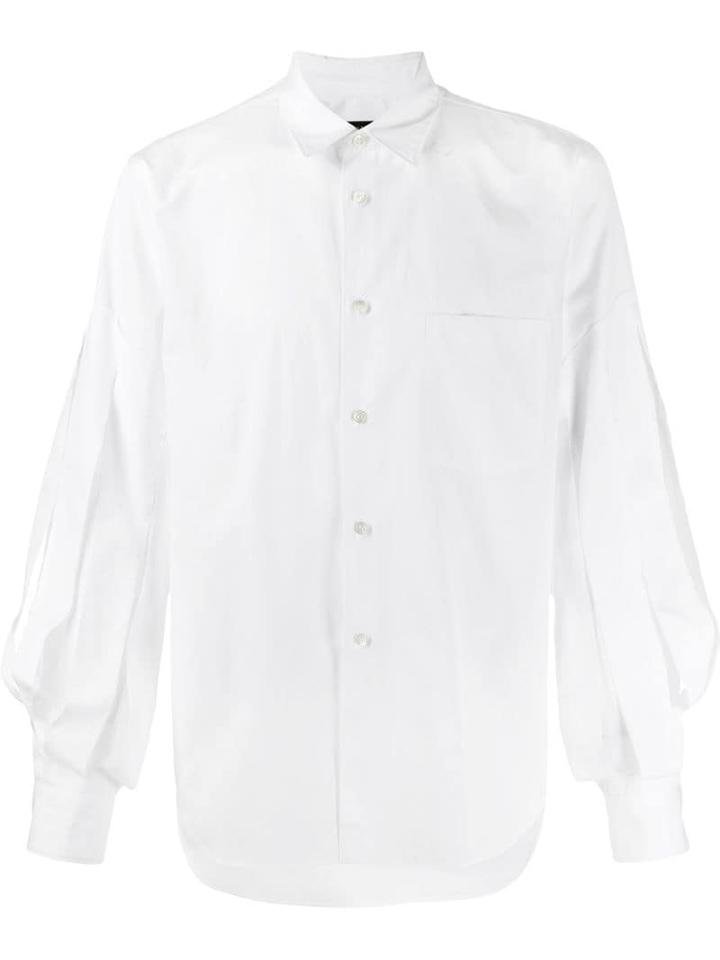 Comme Des Garçons Homme Plus Billow Sleeve Shirt - White