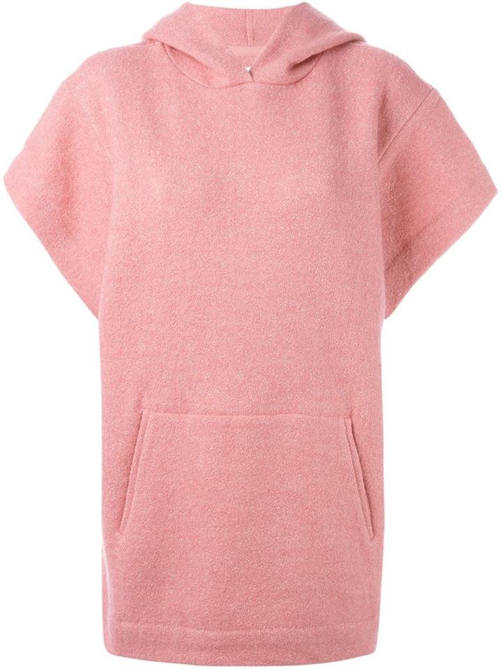 Isabel Marant Étoile - 'dresley' Hooded Sweater - Women - Cotton/acrylic/virgin Wool - 36, Pink/purple, Cotton/acrylic/virgin Wool