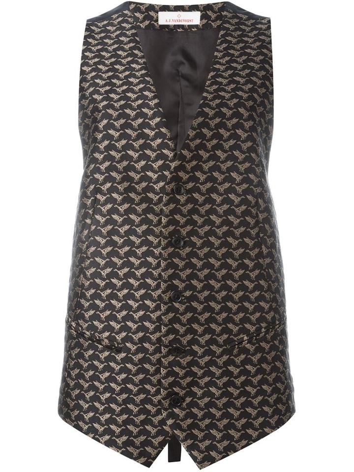 A.f.vandevorst Bird Jacquard Waistcoat