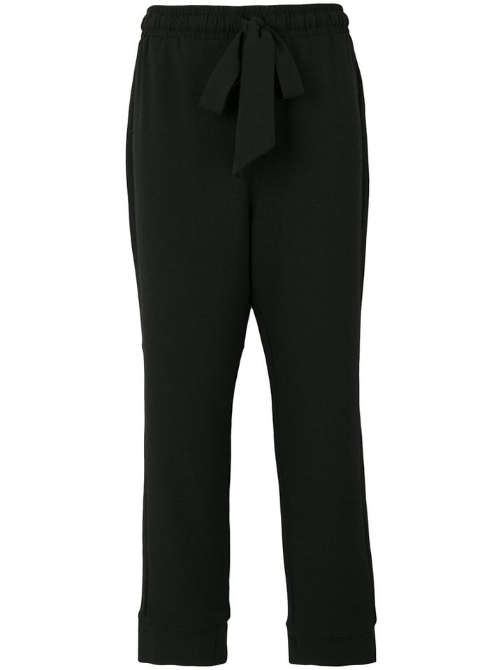 Ganni - Cropped Tailored Trousers - Women - Polyester/spandex/elastane - 38, Black, Polyester/spandex/elastane