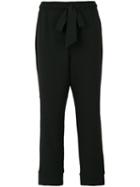 Ganni - Cropped Tailored Trousers - Women - Polyester/spandex/elastane - 38, Black, Polyester/spandex/elastane