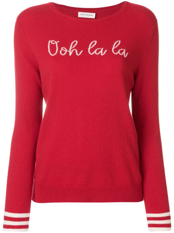 Chinti & Parker Ooh La La Jumper - Red