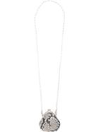 Y's Coin Purse Necklace - White