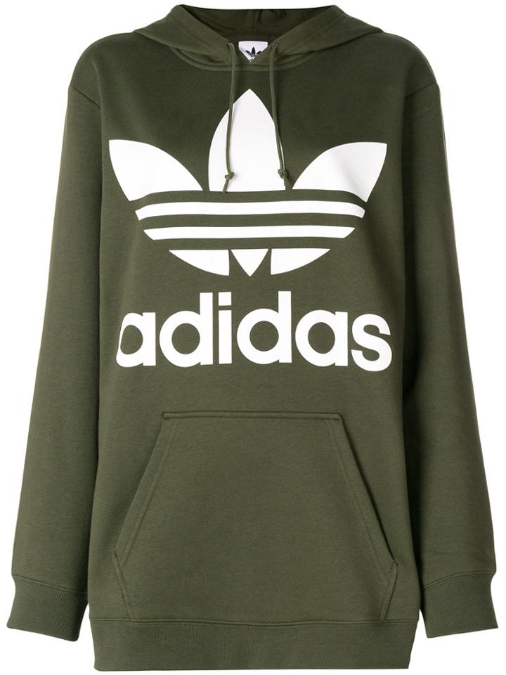 Adidas Oversized Logo Hoodie - Green