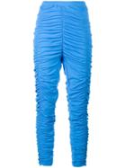 Molly Goddard Blue Derek Gathered Leggings