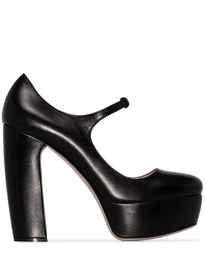 Miu Miu Mary-jane Platform Pumps - Black