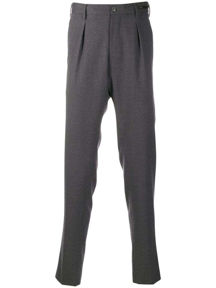 Pt01 High-waist Tailored Trousers - Grey