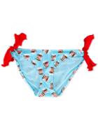Mc2 Saint Barth Kids - Nutella Print Slip Bottoms - Kids - Polyamide/spandex/elastane - 4 Yrs, Toddler Girl's, Blue