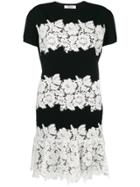 Valentino Lace-embroidered Mini Dress - Black